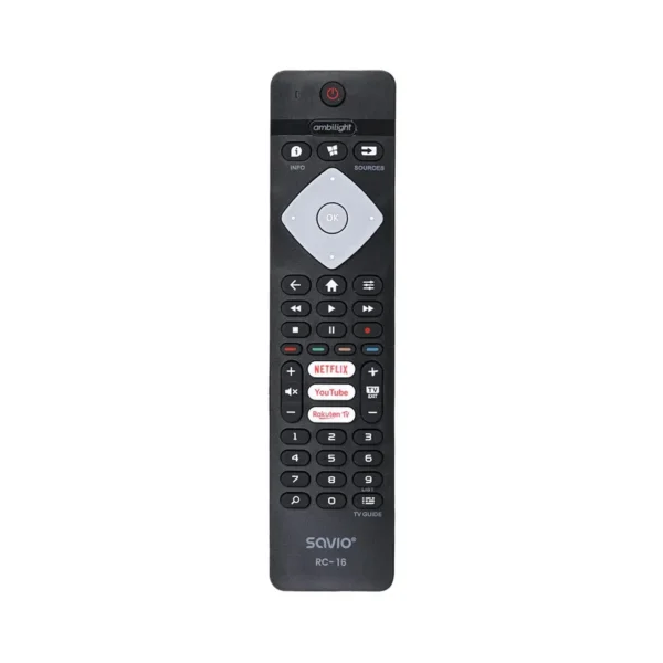 Savio universal remote control/replacement for Philips TV, SMART TV, RC-16