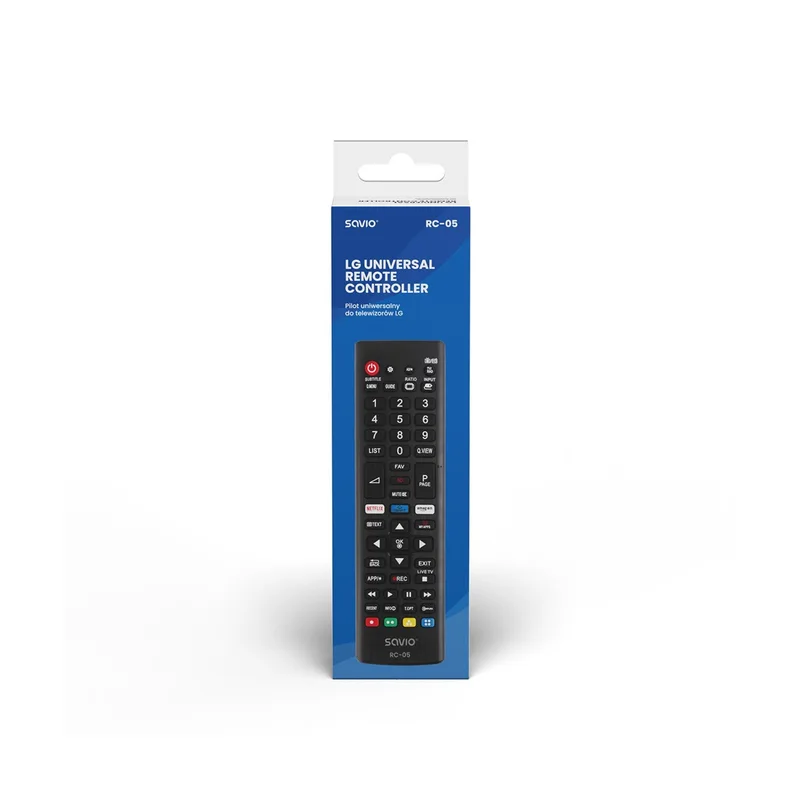 SAVIO Universal remote controller/replacement for LG TV RC-05 IR Wireless