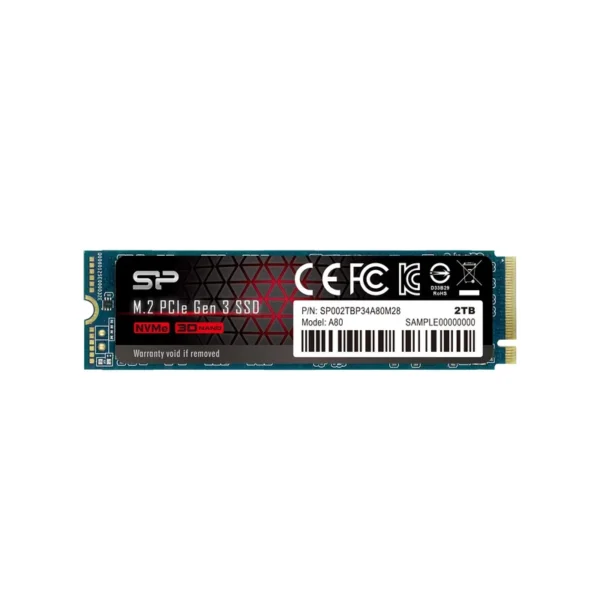 Silicon Power P34A80 M.2 2000 GB PCI Express 3.0 SLC NVMe