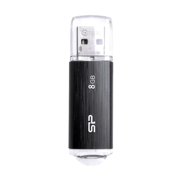 SILICON POWER Ultima U02 Pendrive USB flash drive 8 GB USB 2.0 (SP008GBUF2U02V1K) Black