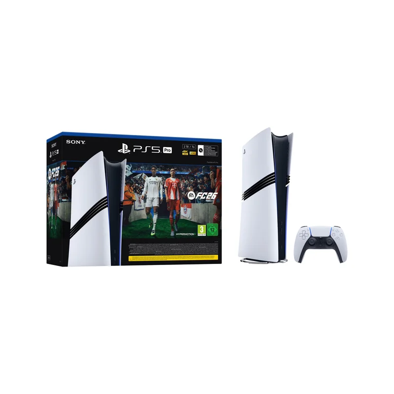 Sony PlayStation 5 Pro + EA Sports FC 26 Bundle 2 TB Wi-Fi Black White