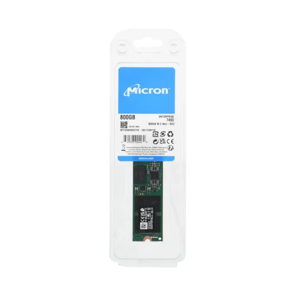SSD Micron 7450 MAX 800GB M.2 (22x80) NVMe PCI 4.0 MTFDKBA800TFS-1BC1ZABYYR (DWPD 3)