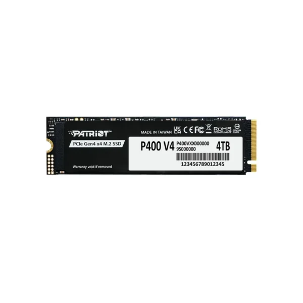 SSD Patriot P400 V4 M.2 PCI-Ex4 NVMe 4TB 6.2GB/s (P400VP4TBM28H)