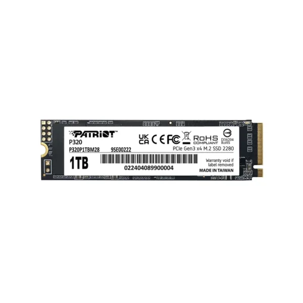 SSD PATRIOT VIPER P320 M.2 PCI-Ex4 NVMe 512GB 3GB/S (P320P512GM28)