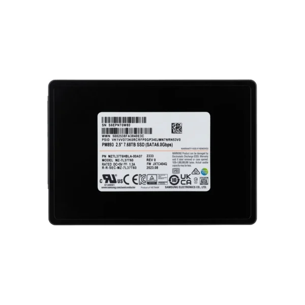 SSD Samsung PM893 7.68TB SATA 2.5" MZ7L37T6HBLA-00A07 (DWPD 1)