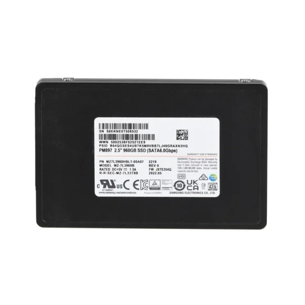 SSD Samsung PM897 960GB SATA 2.5" MZ7L3960HBLT-00A07 (DWPD 3)