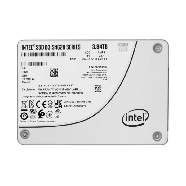 SSD Solidigm (Intel) S4620 3.84TB SATA 2.5" SSDSC2KG038TZ01 (DWPD up to 5)
