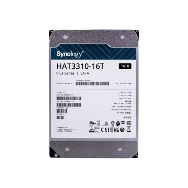 Synology HAT3310-16T internal hard drive 3.5" 16 TB Serial ATA
