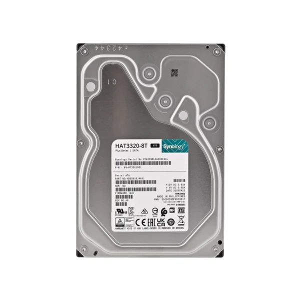 Synology HAT3320-8T internal hard drive 8 TB 7200 RPM 3.5" Serial ATA III