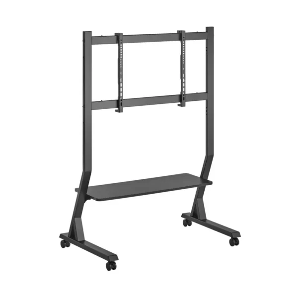 Techly Floor Stand with Shelf for 45-90" LCD/LED/Plasma TV