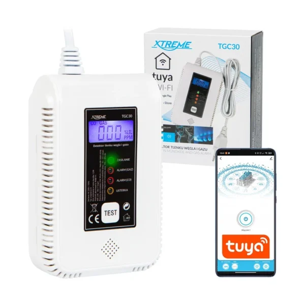 TGC30 WiFi Tuya carbon monoxide and gas detector