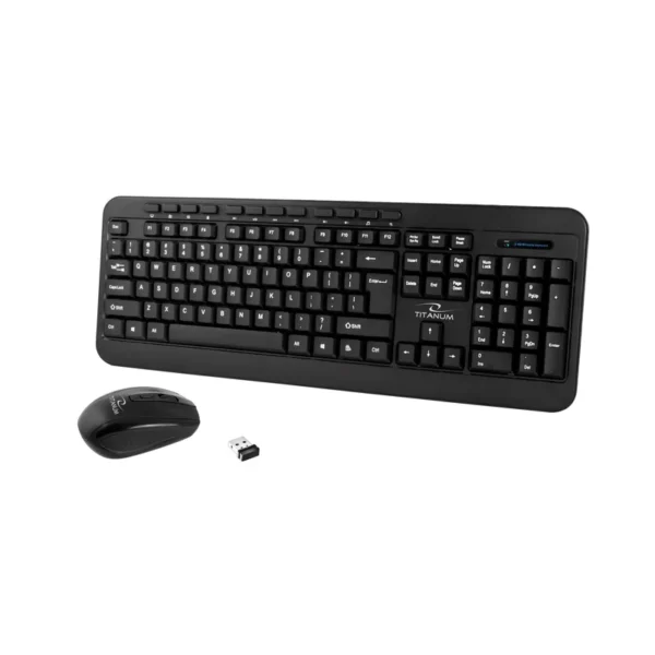 TITANUM TK108 Keyboard + USB mouse Black