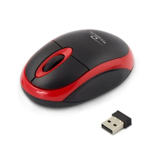 Titanum TM116E Wireless 3D mouse 2.4GHZ Black / Red