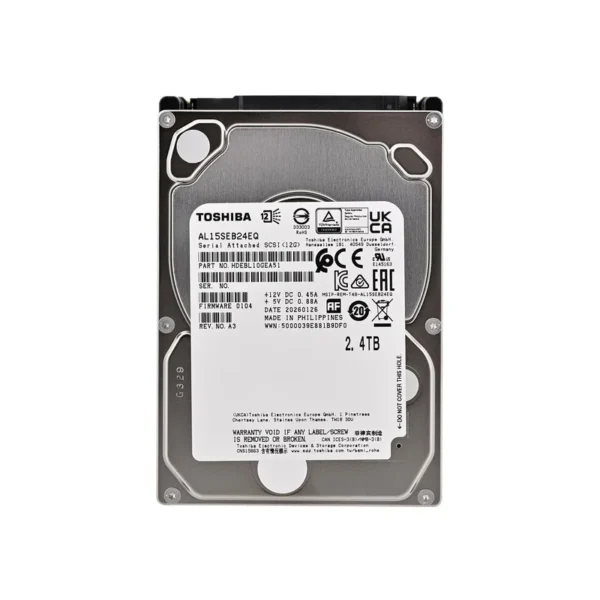 Toshiba AL15SEB24EQ internal hard drive 2.4 TB 10500 RPM 128 MB 2.5" SAS
