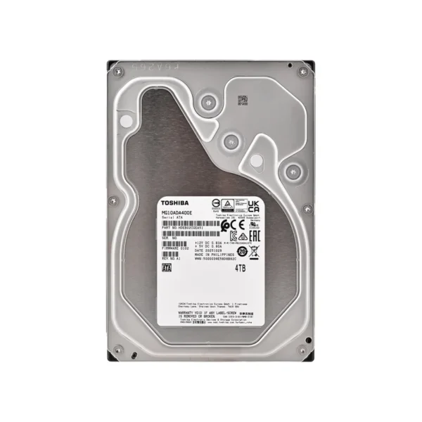 Toshiba MG10ADA400E internal hard drive 4 TB 7200 RPM 512 MB 3.5" Serial ATA III
