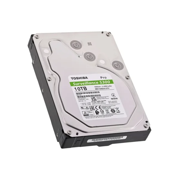 Toshiba S300 Pro Surveillance internal hard drive 10 TB 7200 RPM 512 MB 3.5" Serial ATA III