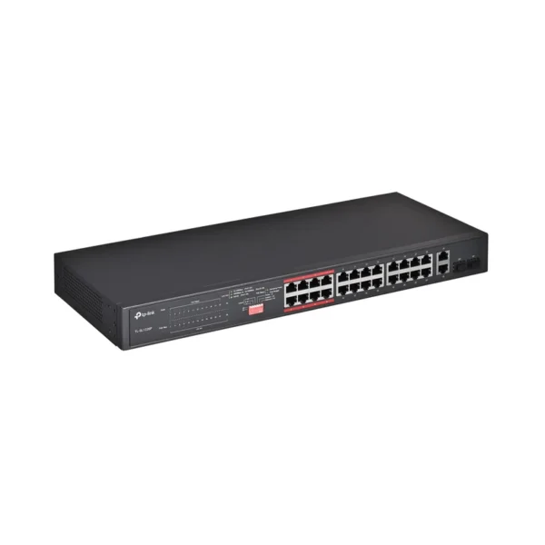TP-Link 24-Port 10/100Mbps + 2-Port Gigabit Unmanaged PoE+ Switch