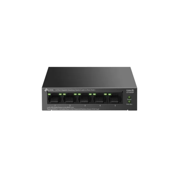 TP-Link LiteWave 5-Port Gigabit Desktop Switch with 4-Port PoE+