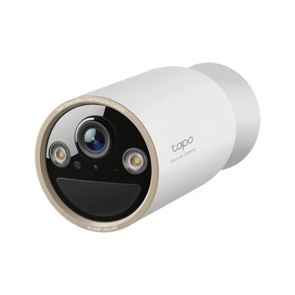 TP-Link Tapo Wire-Free Indoor/Outdoor Security Camera SPEC:4K UHD (3840x2160), H.265/H.264 Supported, 16x UHD Digital Zoom, 2.4/5 GHz Dual Band Wi-Fi, 10000mAh Rechargeable Lithium-ion Battery