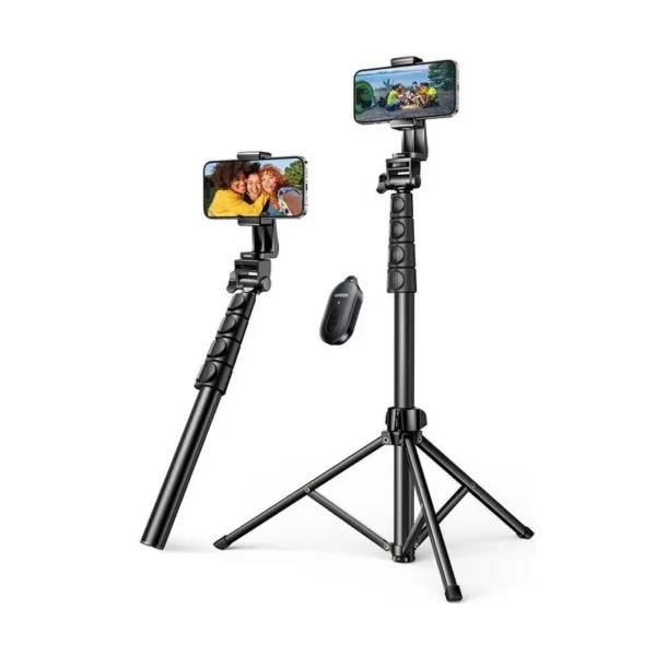 Ugreen selfie stick with stand and remote control LP680 1.8m (black)
