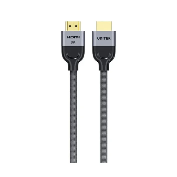 UNITEK 8K Braided Nylon 1M HDMI cable HDMI Type A (Standard) Grey