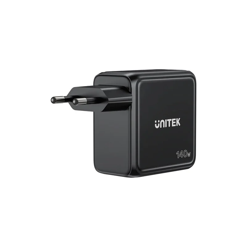 UNITEK GAN CHARGER WITH DISPLAY, 140W, 3xUSB-C