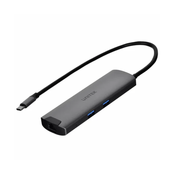Unitek H1112F active HUB USB-C 5 Gbps, HDMI RJ-45 PD 100 W