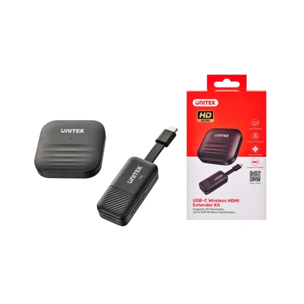 UNITEK V1184A01 AV extender AV transmitter & receiver Black