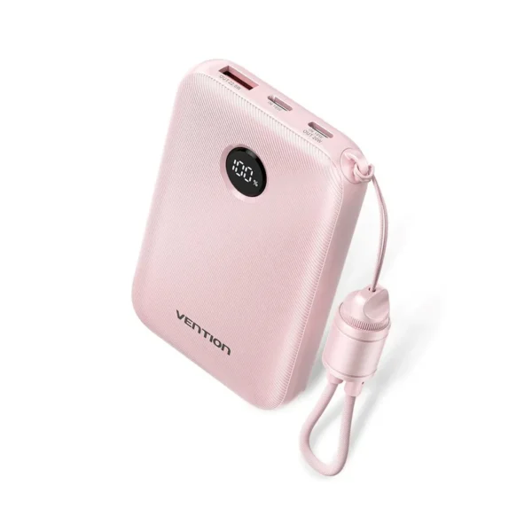 Vention 10000mAh Powerbank 2xUSB-C 1xUSB-A 22.5W, pink