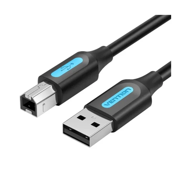 Vention USB 2.0 A Male to B Male Cable 3M Black PVC Type