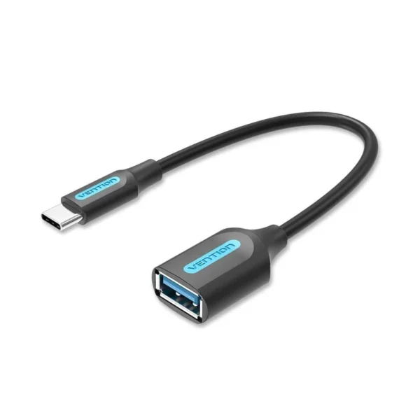 Vention USB 3.1(Gen 1) C Male to A Female OTG Cable 0.15M Black PVC Type
