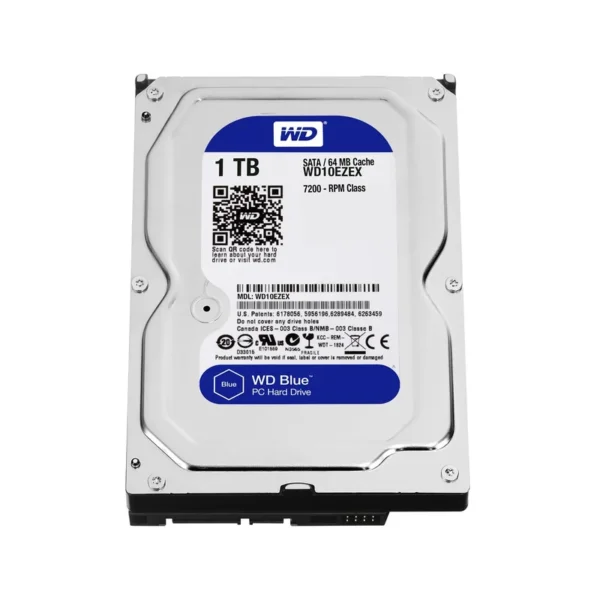 Western Digital Blue internal hard drive 1 TB 7200 RPM 64 MB 3.5" Serial ATA III