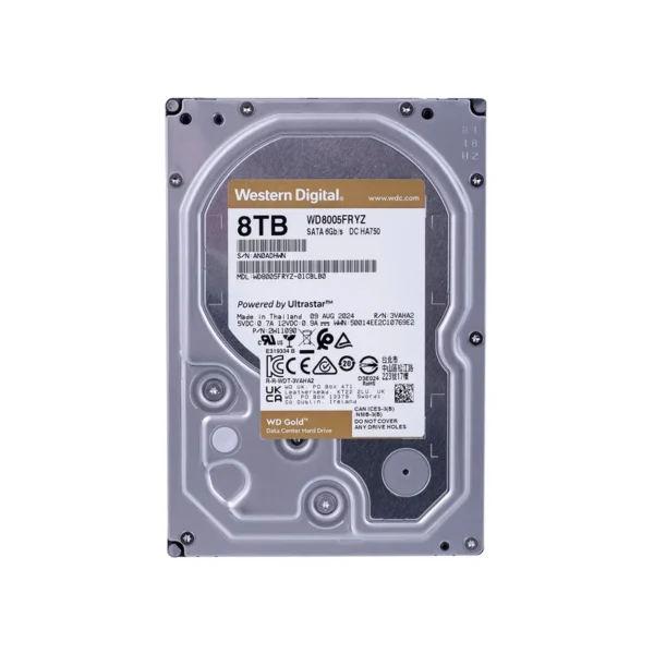 Western Digital Gold WD8005FRYZ internal hard drive 3.5" 8 TB Serial ATA III