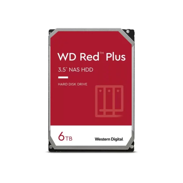 Western Digital Red Plus internal hard drive 6 TB 5400 RPM 256 MB 3.5" Serial ATA III