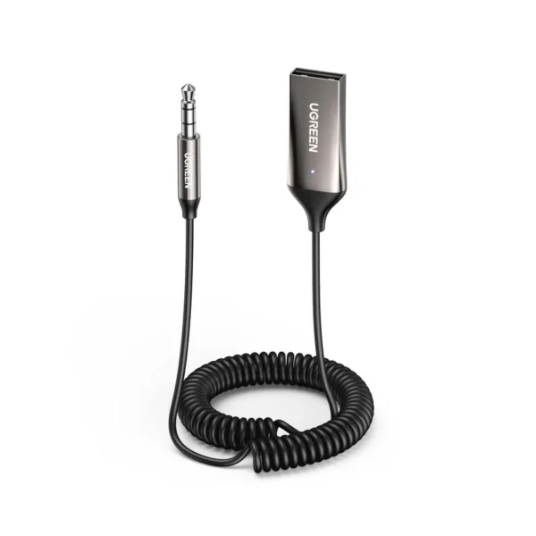 Bluetooth-приемник Ugreen 70601 | 3.5mm, Aux/Mic, Bluetooth v5.3, Space Grey