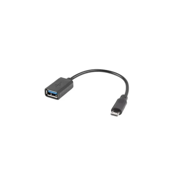 Адаптер Lanberg AD-OTG-UM-01 | Micro USB (M) → USB-A (F), 15 см