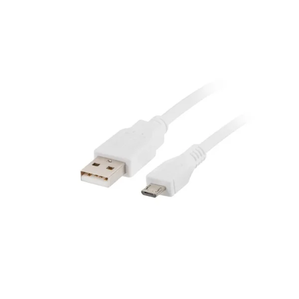 Кабель Lanberg CA-USBM-10CC-0018-W USB 2.0 Micro-USB, 1.8 м, белый