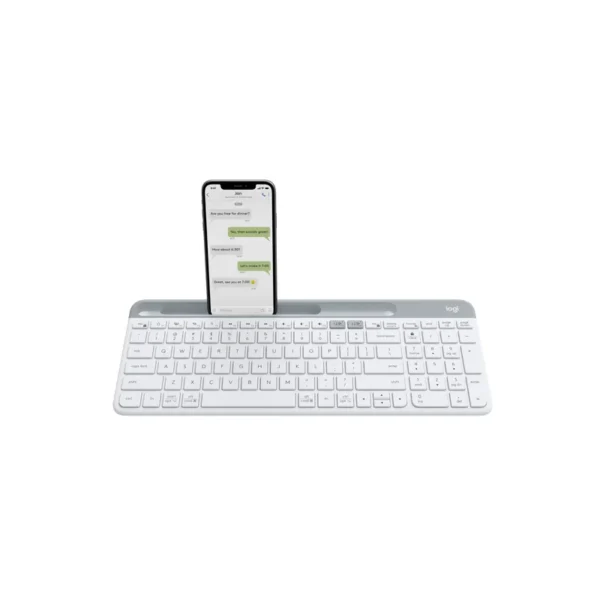 Logitech K580 Slim Multi-Device Wireless Keyboard - Off-white - Arabic (QWERTY) (920-010581)