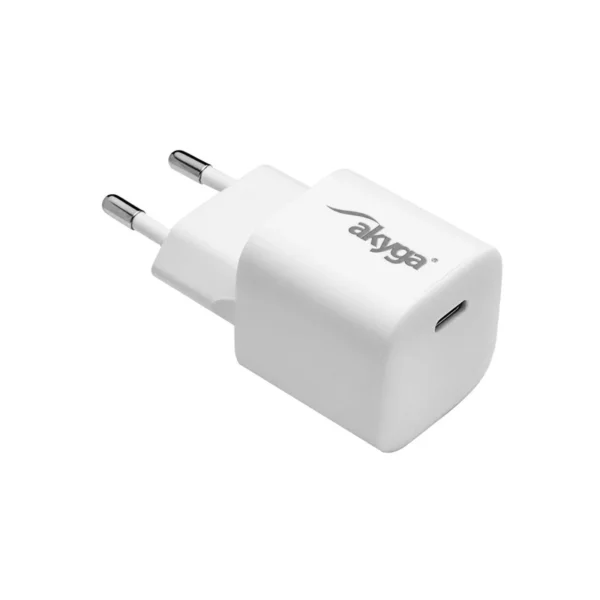 Akyga AK-CH-22 USB-Ladegerät 25 W Ausgangsstrom max. 3 A USB-C Universal, Tablet, Telephone, Smartwatch, Mobile phone White AC Fast charging Auto