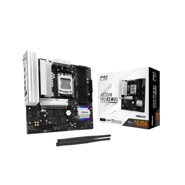 Asrock A620AM Pro RS WiFi AMD A620A Socket AM5 micro ATX
