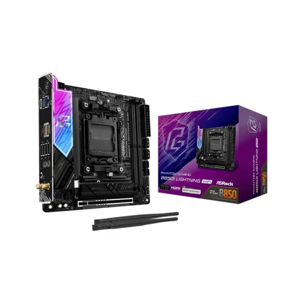 Asrock Phantom Gaming B850I Lightning WiFi AMD B850 Socket AM5 mini ITX