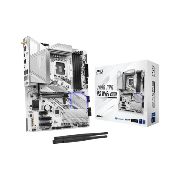Asrock Z890 Pro RS WiFi White Intel Z890 LGA 1851 (Socket V1) ATX