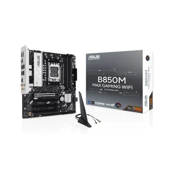 ASUS B850M MAX GAMING WIFI AMD B850 Socket AM5 micro ATX