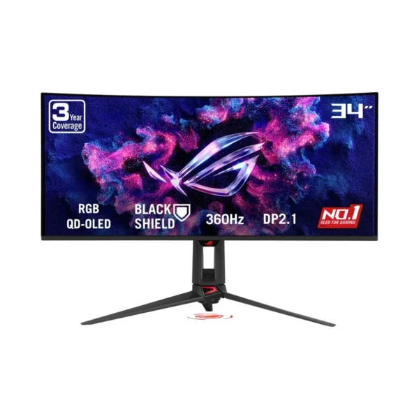 ASUS ROG Swift OLED PG34WCDN computer monitor 86.4 cm (34") 3440 x 1440 pixels Wide Quad HD QD-OLED Black