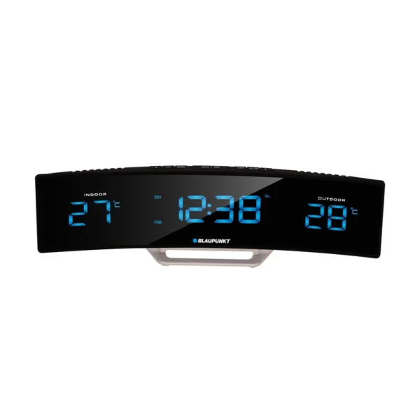 Blaupunkt CR12BK radio Clock Digital Black, Silver
