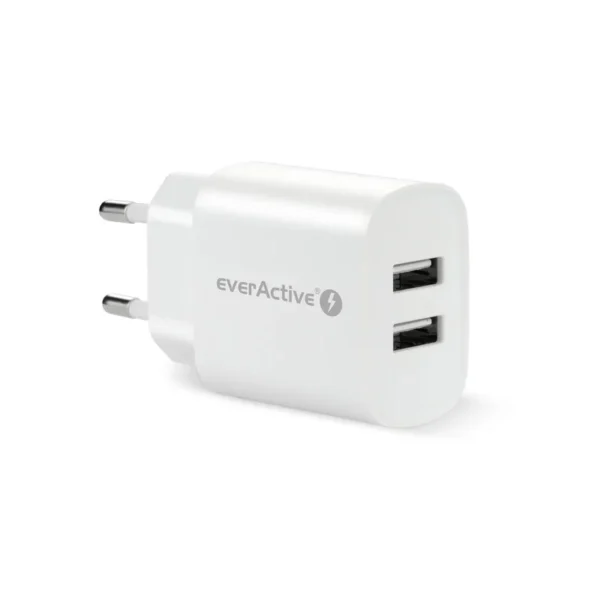 Charger EVERACTIVE 2 x USB 2.4A white