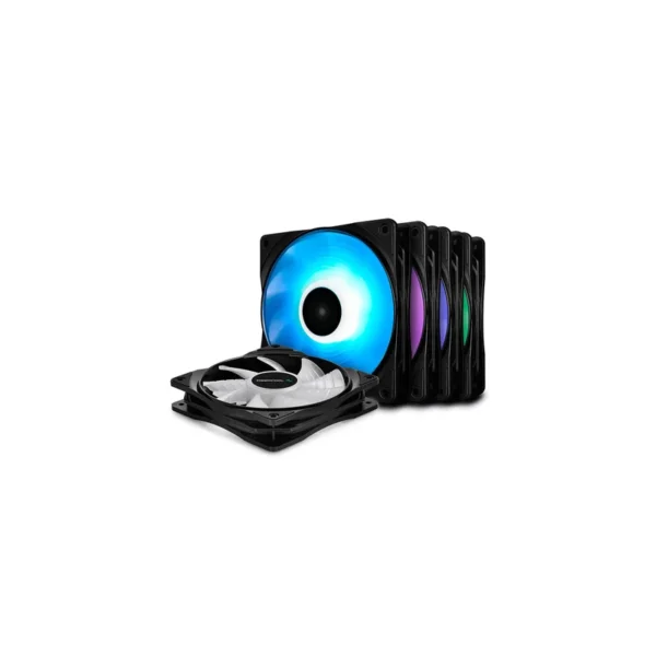 DeepCool RF120M-5 in 1 Computer case Fan 12 cm Black, Translucent 5 pc(s)