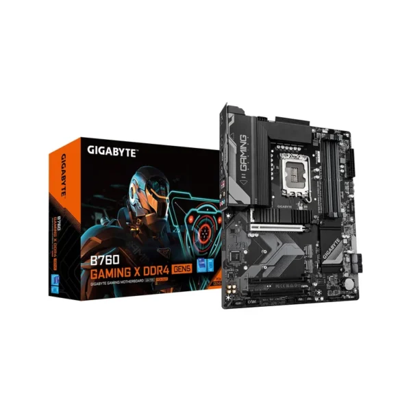 GIGABYTE B760 GAMING X DDR4 GEN5 Motherboard - Supports 14th Gen. Intel Core CPUs, 8+1+1 phases VRM, up to 5333MHz DDR4 (OC), 3xPCIe 4.0 M.2, 2.5GbE LAN, USB 3.2 Gen 2