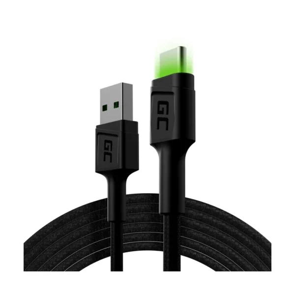 Green Cell KABGC13 USB cable USB 2.0 2 m USB A USB C 0.48 Gbit/s Black