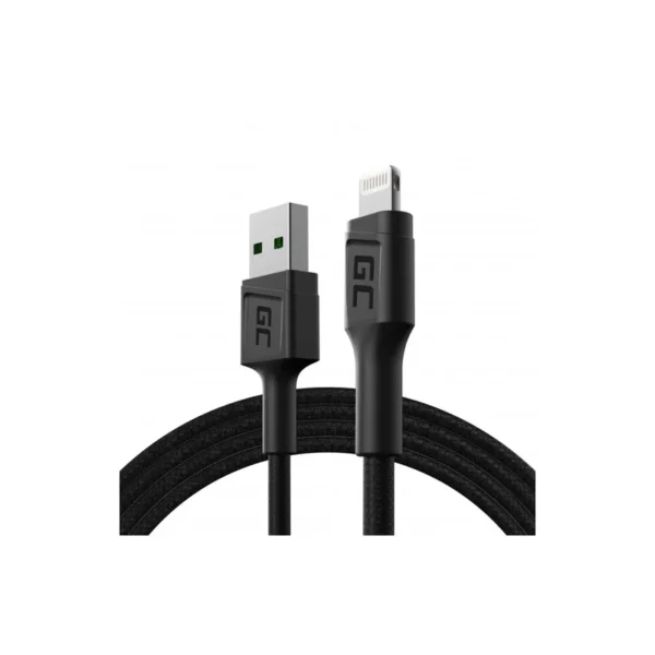 Green Cell KABGC21 lightning cable 1.2 m Black
